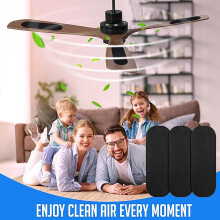 HKUKY250*90*50mm stropní ventilátorové filtry pro lopatky, čistič stropních ventilátorů s aktivním uhlím, snadno lepitelné plynové filtry