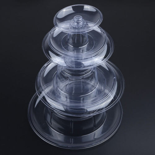 Zriyin6Tiers Γύρος Macaroon Tower Stand Τούρτα Display Rack για Γάμο και Γενέθλια 1