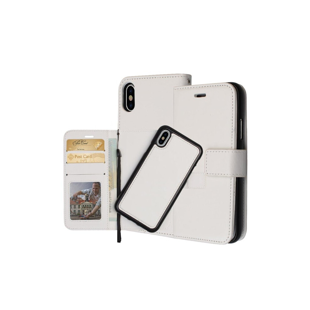 Practical Wallet Case For Compatible With Iphone X/Xs From Floveme White 9395123695143