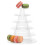 Zriyin6Tiers Γύρος Macaroon Tower Stand Τούρτα Display Rack για Γάμο και Γενέθλια 4