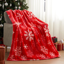 Couverture en peluche à thème de Noël 99 x 130 cm, douce et moelleuse en microfibre, couverture chaude et agréable pour enfants, jeté décoratif