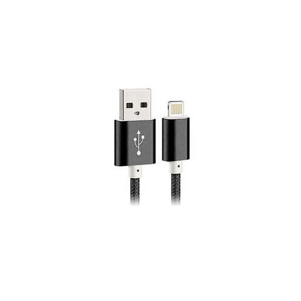 Simyoung Mfi Certified Fast Charging Lightning Cable 3Ft Nylon Braided, Compatible With Iphone Xs Xr X 8 7 6S 6 5S Se, Compatible With Ipad (Black) Black 9395123697406