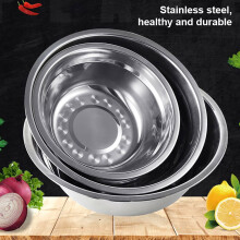 Ensemble de bols mélangeurs en acier inoxydable Ludlz, réutilisables et écologiques | Compatibles avec la cuisine, le réfrigérateur et la