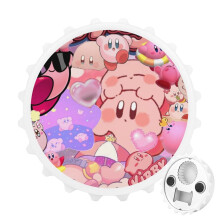 Kirby magnetický otvírák na lahve s magnety na ledničku, nálepka, jedinečný dárek pro milovníky kempování, skvělé vychytávky, venkovní