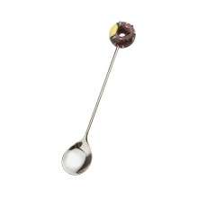 Poaug Servies Sets Uitverkoop Roestvrijstalen Zoete Donut Dessertvork Koffielepel en Roerstaafje in de Aanbieding Keuken E