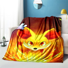Couverture en flanelle Pikachu, couverture de climatisation, couverture d'avion, couverture de sieste, housse de couette pour canapé, lit, salon, 60