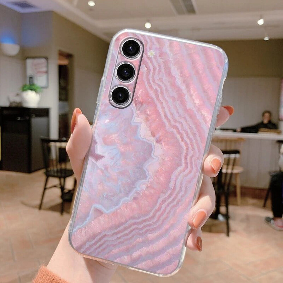 Compatible With Samsung Galaxy S24, S24 Plus, S24 Ultra Case - Clear Marble Soft Tpu Cover 9395123698175