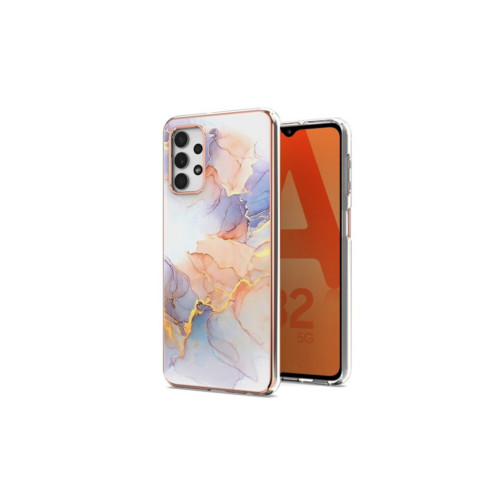 Marble Motif Compatible With Samsung Galaxy A13 4G Case - Milky Way Marble Multicolor White 9395123698571
