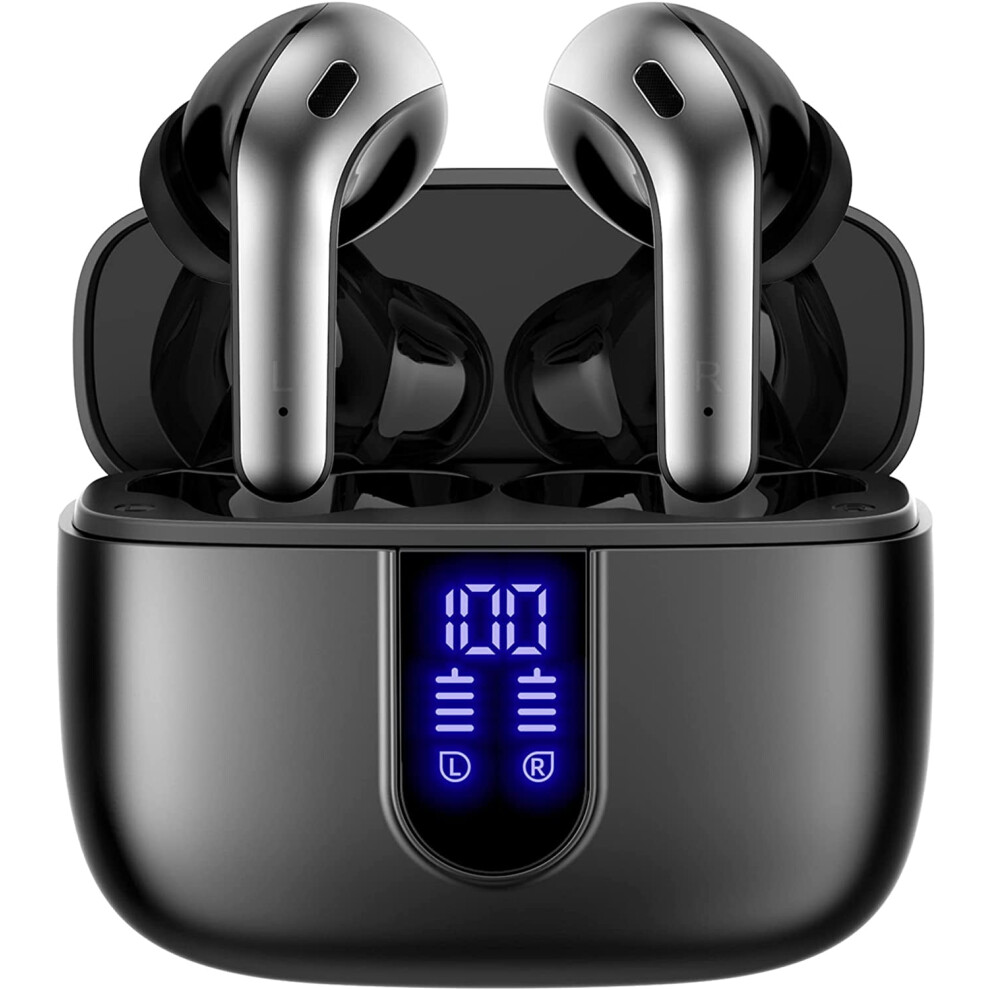 Bluetooth Headphones True Wireless Earbuds 60H Playback Power Display Earphones With Wireless Charging Case 9395123699851