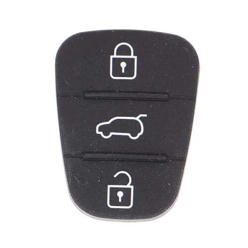 Teclado de silicone com 3 botões para Hyundai Kia A