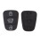 Teclado de silicone com 3 botões para Hyundai Kia A 5