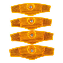 4pcs Bike Wheel Reflectors for Enhanced Night Visibility Easy Install Bright Bicycle Spoke Safety