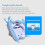 Myriann Pool Vacuum Head Brush Automatic Pool Cleaner Pools, ABS, White/Blue 4