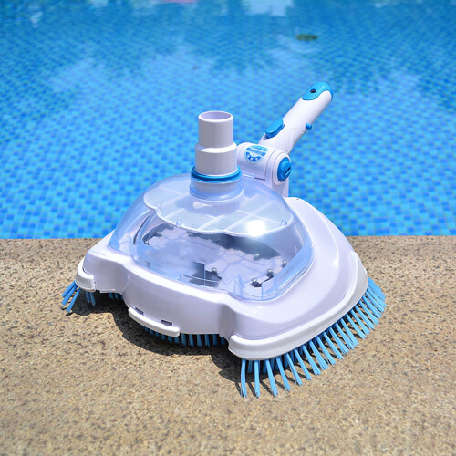 Myriann Pool Vacuum Head Brush Automatic Pool Cleaner Pools, ABS, White/Blue 2