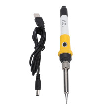 Soldering Iron DC 12V Electric Quick Heat Up with Silicone Handle for Car Battery and DIY