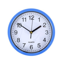 MTFun Modern Wall Clock, 8 Inch Large Round Silent Non-Ticking Wall Clock, Big Numbers Quartz Wall Clock for Office School Home Living Room Bedroom