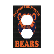 Bears Switching Lights Single Leather Roman Frame Switch Panel Wall Panel Single Double/Pull Light Switch