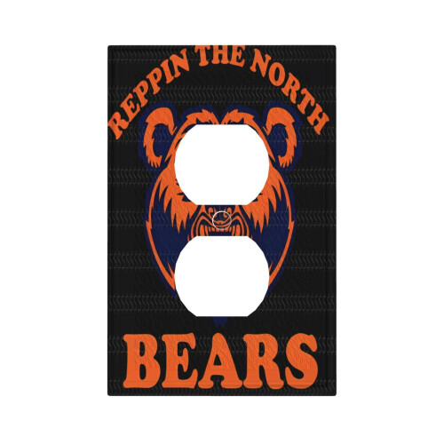 Bears Switching Lights Single Leather Roman Frame Switch Panel Wall Panel Single Double/Pull Light Switch