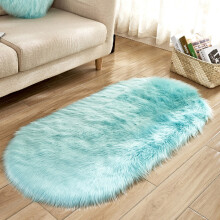 Kayannuo Christmas Clearance Soft Fluffy Faux Fur Rug 16x24 inch, compatible with bedroom, sofa, living room, plush carpet, holiday gifts