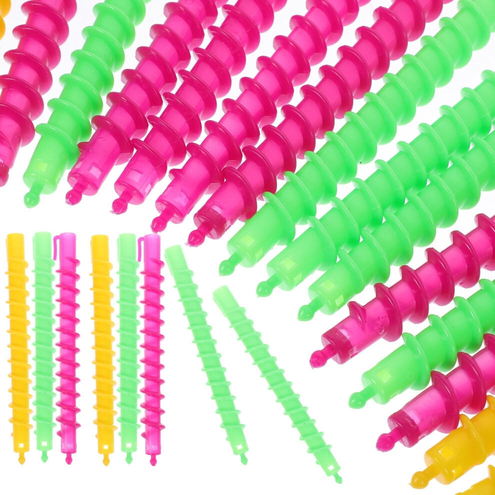 100 Pcs Spiral Perm Bar Women Rods for Short Hair Curler Chi Rollers Curling Wand