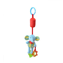 Soft Hanging Car Seat Toys with Crinkle Rattles Teether, Infant Stroller Crib Sensory Plush Animal for 0-12 Months