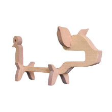 Poaug Baking Trays Clearance, Wine Rack, Wooden Pig Bottle Holder, Countertop Decorative Rack for Cabinet Bar, Kitchen Decoration on Sale