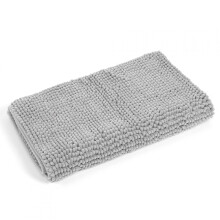Tapis de bain VIFERR50x120cm Gris argenté Doux Antidérapant Cuisine Chambre Tapis de sol Salle de bain