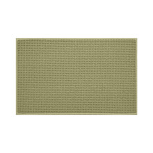Tapis de bain en coton doux, absorbant et antidérapant pour baignoire et douche, lavable et à séchage rapide (68,5 x 43 cm, vert)