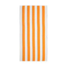 Mainstays Strandtuch aus Baumwolle mit orange-weißen Cabana-Streifen, 71 x 147 cm