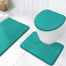 Ensemble de tapis de bain Clearance! 3 pièces, tapis de toilette, tapis de bain à séchage rapide, tapis de bain pour salle de bain