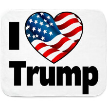 I Heart Trump Sherpa Fleece Tæppe 152 cm L x 122 cm B