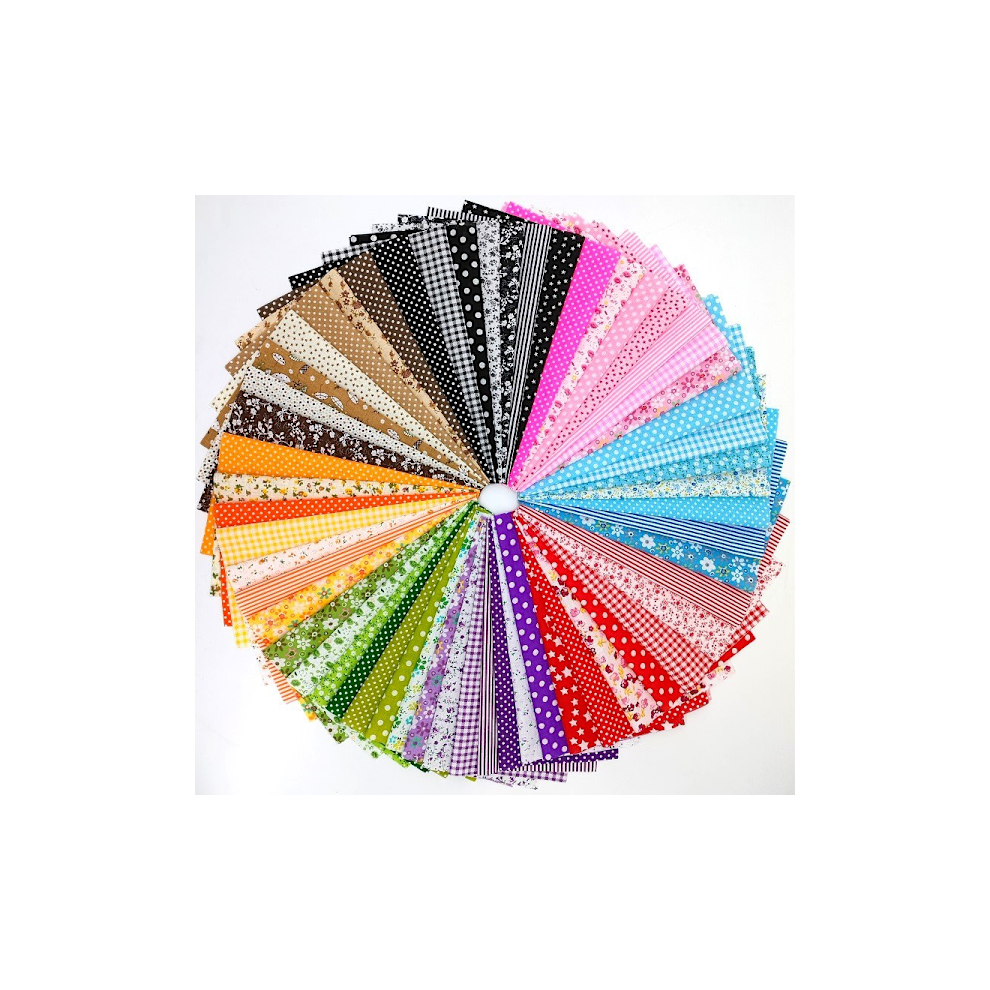 Fabric Pieces Patchwork Crafts Cotton Material Package