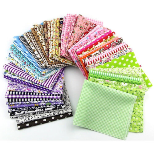 Fabric Pieces Patchwork Crafts Cotton Material Package 1