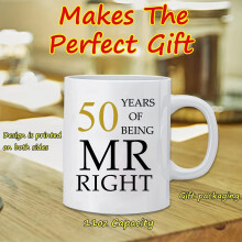 Mug à café pour 50e anniversaire de mariage (1 ou 2 pièces), cadeau idéal pour les parents célébrant leurs noces d'or, compatible avec ce cap