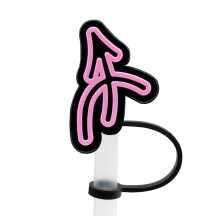 Silicone Straw Tips Cover Cute Silicone Reusable Drinking Straw Tips Lids Proof Straw Plugs Tips For Decor Outdoor
