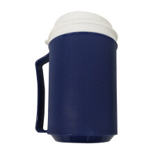 Nouvelle tasse à café de voyage bleue isotherme, récipient durable avec couvercle, 35 cl, ensemble d'ustensiles de cuisine