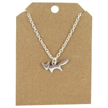 Collana con ciondolo a forma di volpe che corre, gioiello alla moda per donna, ideale per feste e compleanni.