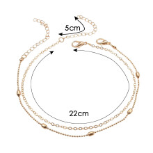 Tobillera para pierna y pie, joyería de playa, pulsera de eslabones cubanos de acero inoxidable para mujer, tobillera de acero.