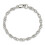 Pulseira em prata de lei 925 polida, com fecho lagosta de 7,5 polegadas e 5,1 mm de largura - Pulseira feminina 4