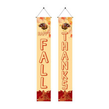 Décorations de porte Capino pour Thanksgiving, compatibles avec une toile de fond pour une fête entre amis, pour une utilisation intérieure et