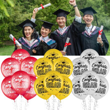 SUSUchens100 Ballons de Remise de Diplômes, Gonflables, Résistants à l'éclatement et aux fuites, avec une bonne étanchéité, Lettre de