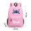 Set 3 piese rucsac Stitch rucsac de umăr pânză NEGRU AA A 2