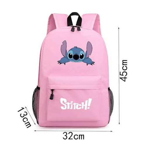 Set 3 piese rucsac Stitch rucsac de umăr pânză NEGRU AA A 1
