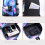 Set 3 piese rucsac Stitch rucsac de umăr pânză NEGRU AA A 8