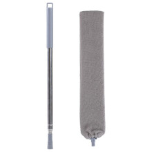 Aspirateur à poussière rétractable Chmadoxn avec 1 chiffon en microfibre, manche de 2,54 m (100 pouces), brosse lavable pour nettoyer sous les