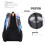 Set 3 piese rucsac Stitch rucsac de umăr pânză NEGRU AA A 3