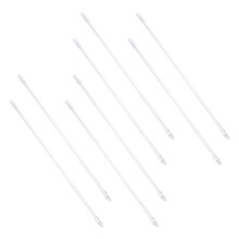 Lot de 8 tiges d'inclinaison de 43 cm (17 po) avec crochet et poignée, pièces de rechange pour ouvre-stores verticaux, compatibles avec les stores