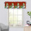 Cortinas de Natal 53,9x17,7 polegadas, Cortinas de Inverno para Quarto, Cortinas com Árvore de Natal para Sala de Estar, Cortina para Casa de Campo, 6