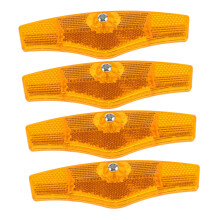 4pcs Bike Wheel Reflectors Nighttime Visibility Easy Install Safety for Adult Cycling