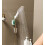 Universal Shower Head Holder 360 Adjustable Wall Mount Self Adhesive ABS Bracket for Bathroom 4